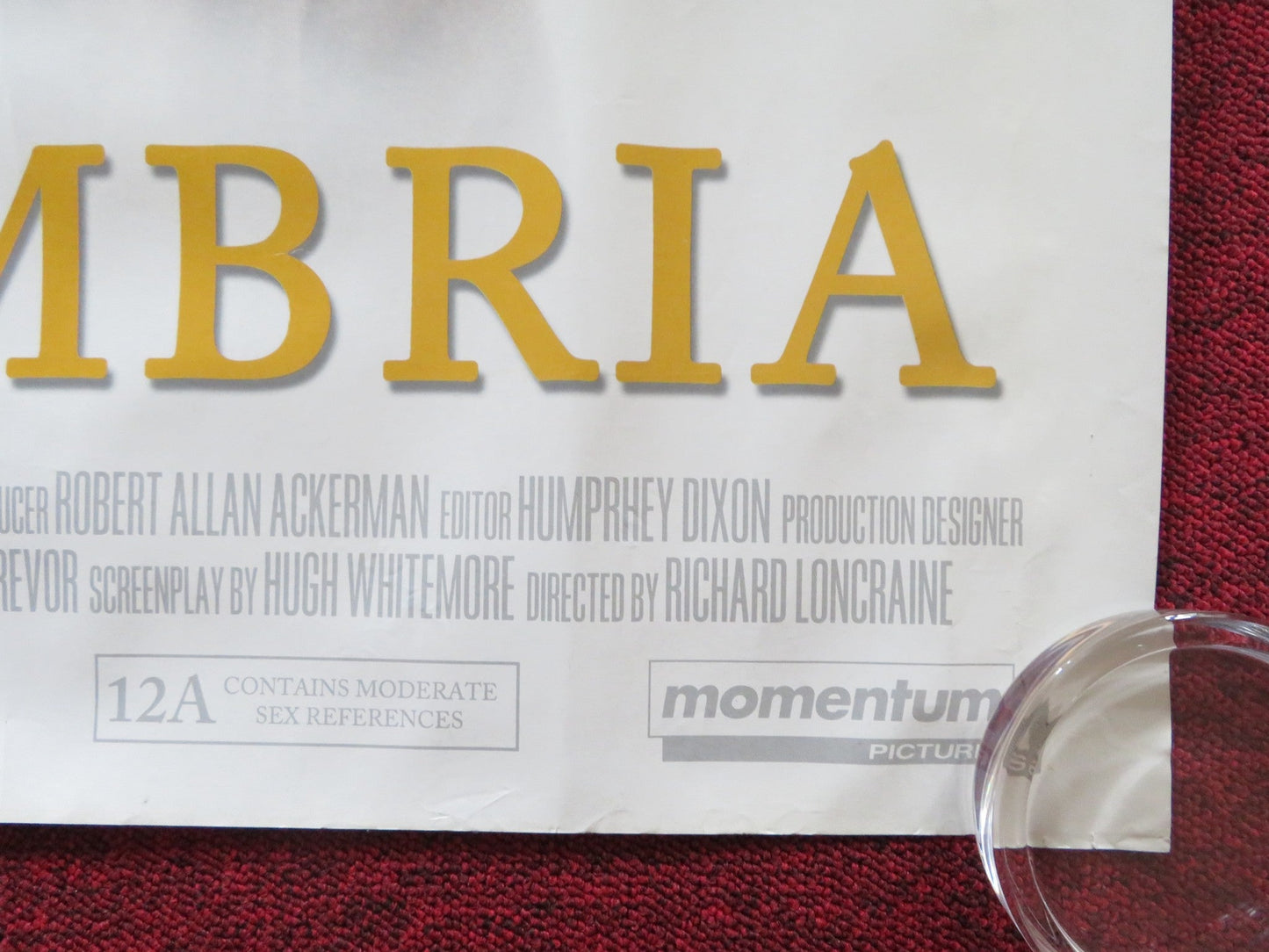 MY HOUSE IN UMBRIA UK QUAD (30"x 40") ROLLED POSTER MAGGIE SMITH R. BARKER 2003 Rendezvous Cinema Movie posters