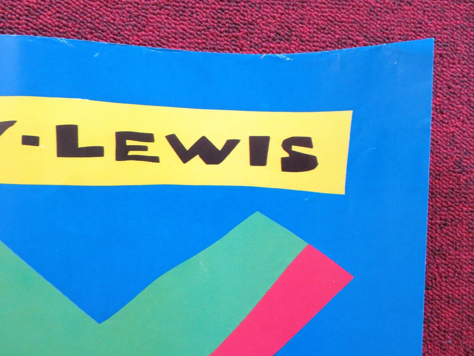 MY LEFT FOOT UK QUAD POSTER FOLDED DANIEL DAY - LEWIS SHERIDAN 1989 Rendezvous Cinema Movie posters
