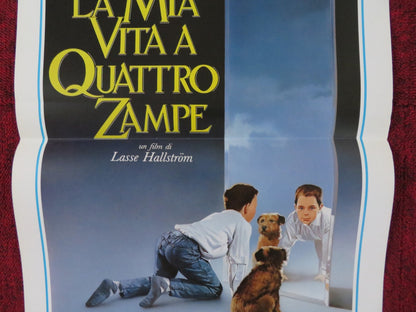 MY LIFE AS A DOG ITALIAN LOCANDINA POSTER ANTON GLANZELIUS T. VON BROMSSEN 1985 Rendezvous Cinema Movie posters