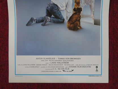 MY LIFE AS A DOG ITALIAN LOCANDINA POSTER ANTON GLANZELIUS T. VON BROMSSEN 1985 Rendezvous Cinema Movie posters