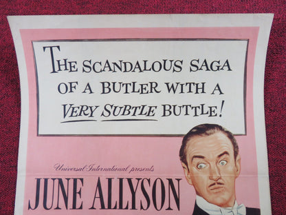 MY MAN GODFREY US INSERT (14"x 36") POSTER JUNE ALLYSON DAVID NIVEN 1957 Rendezvous Cinema Movie posters