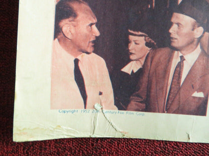 MY PAL GUS US HALF SHEET (22"x 28") POSTER RICHARD WIDMARK 1952 Movie posters