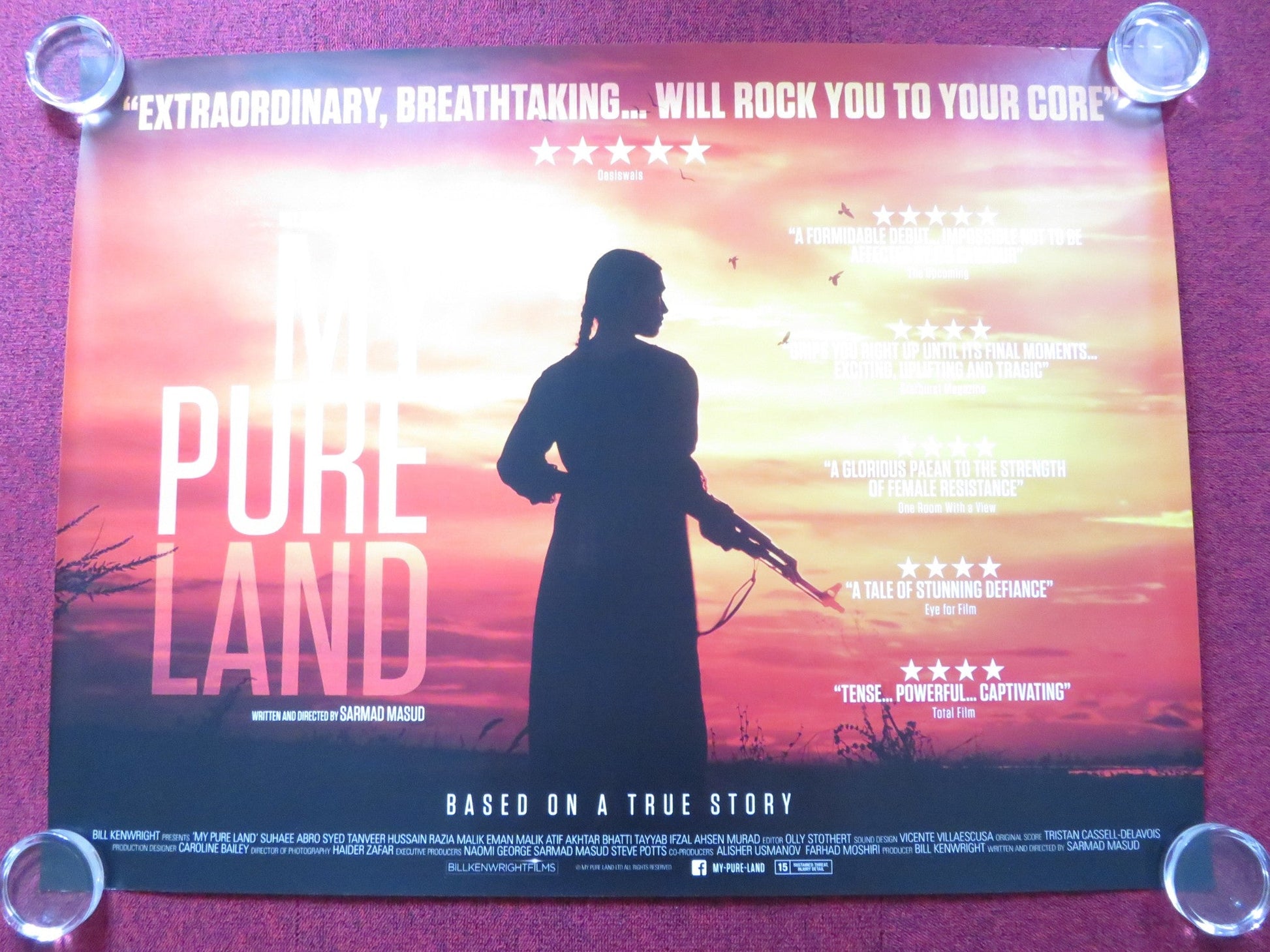 MY PURE LAND UK QUAD (30"x 40") ROLLED POSTER SUHAEE ABRO EMAN MALIK 2017 Rendezvous Cinema Movie posters