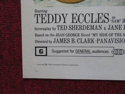MY SIDE OF MOUNTAIN FOLDED US ONE SHEET POSTER THEODORE BIKLE TEDDY ECCLES 1968 Movie posters