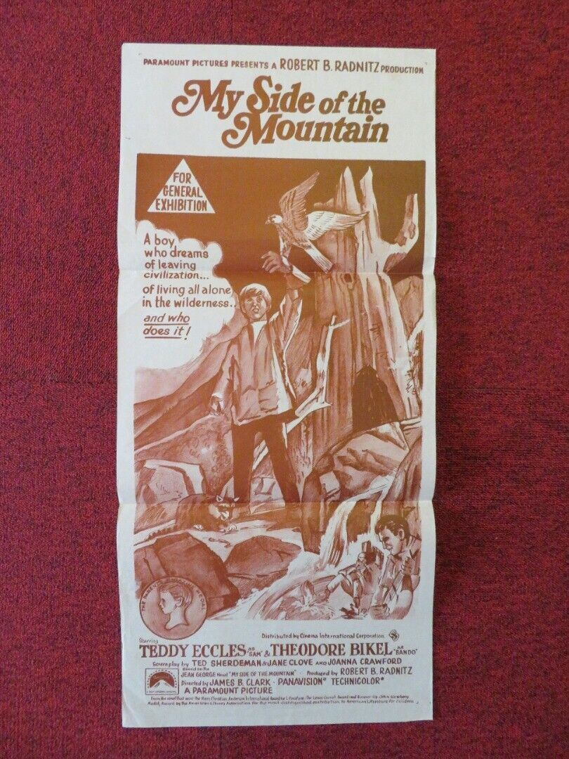 MY SIDE OF THE MOUNTAIN FOLDED AUSTRALIAN DAYBILL POSTER TED ECCLES 1969 Movie posters