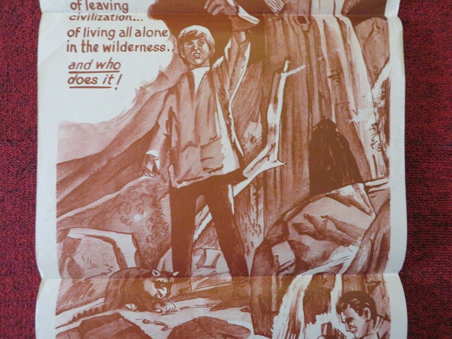 MY SIDE OF THE MOUNTAIN FOLDED AUSTRALIAN DAYBILL POSTER TED ECCLES 1969 Movie posters