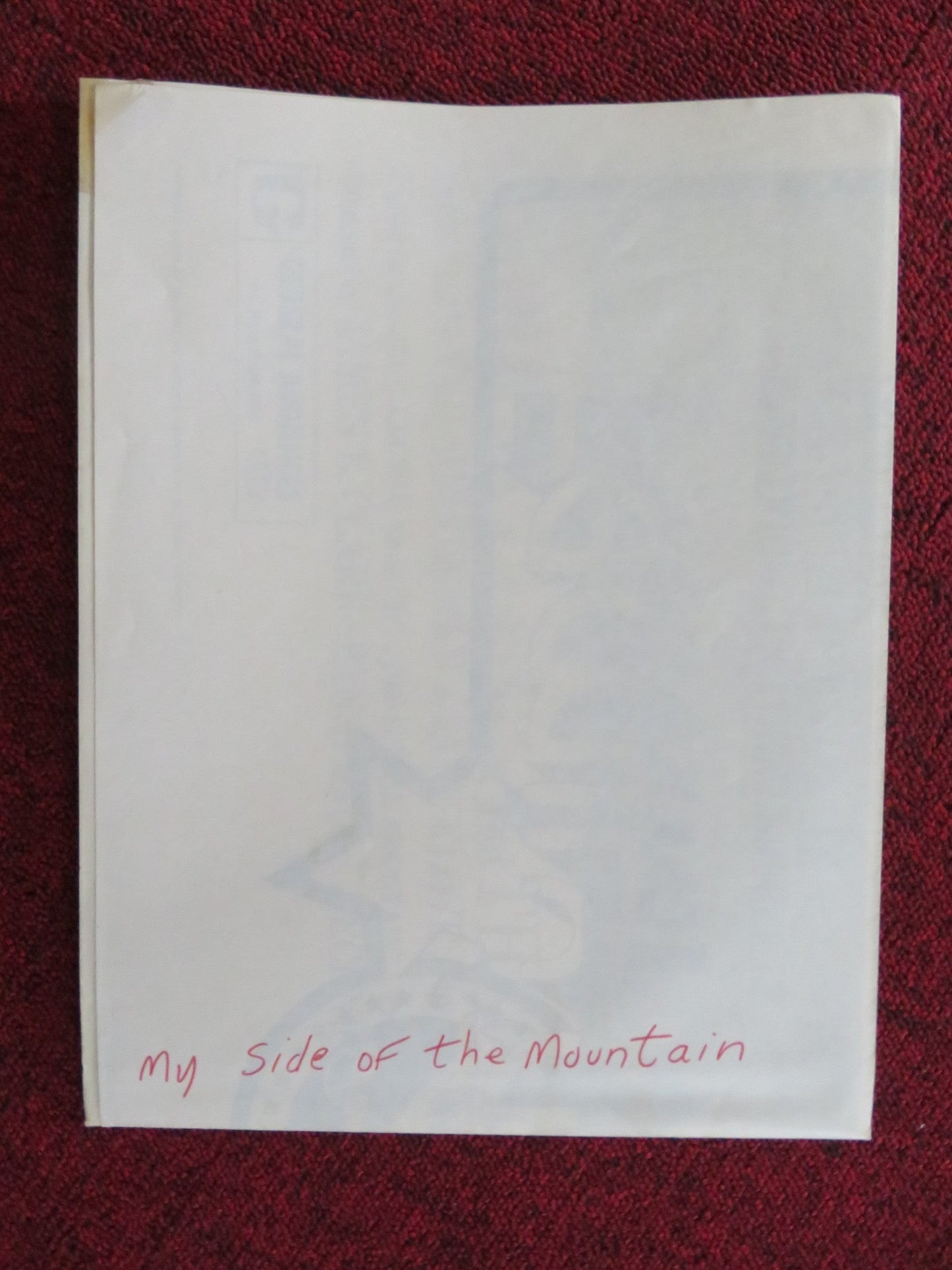 MY SIDE OF THE MOUNTAIN FOLDED US ONE SHEET POSTER TED ECCLES T. BIKEL R1974 Rendezvous Cinema Movie posters
