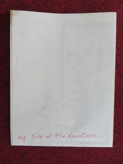 MY SIDE OF THE MOUNTAIN FOLDED US ONE SHEET POSTER TED ECCLES T. BIKEL R1974 Rendezvous Cinema Movie posters