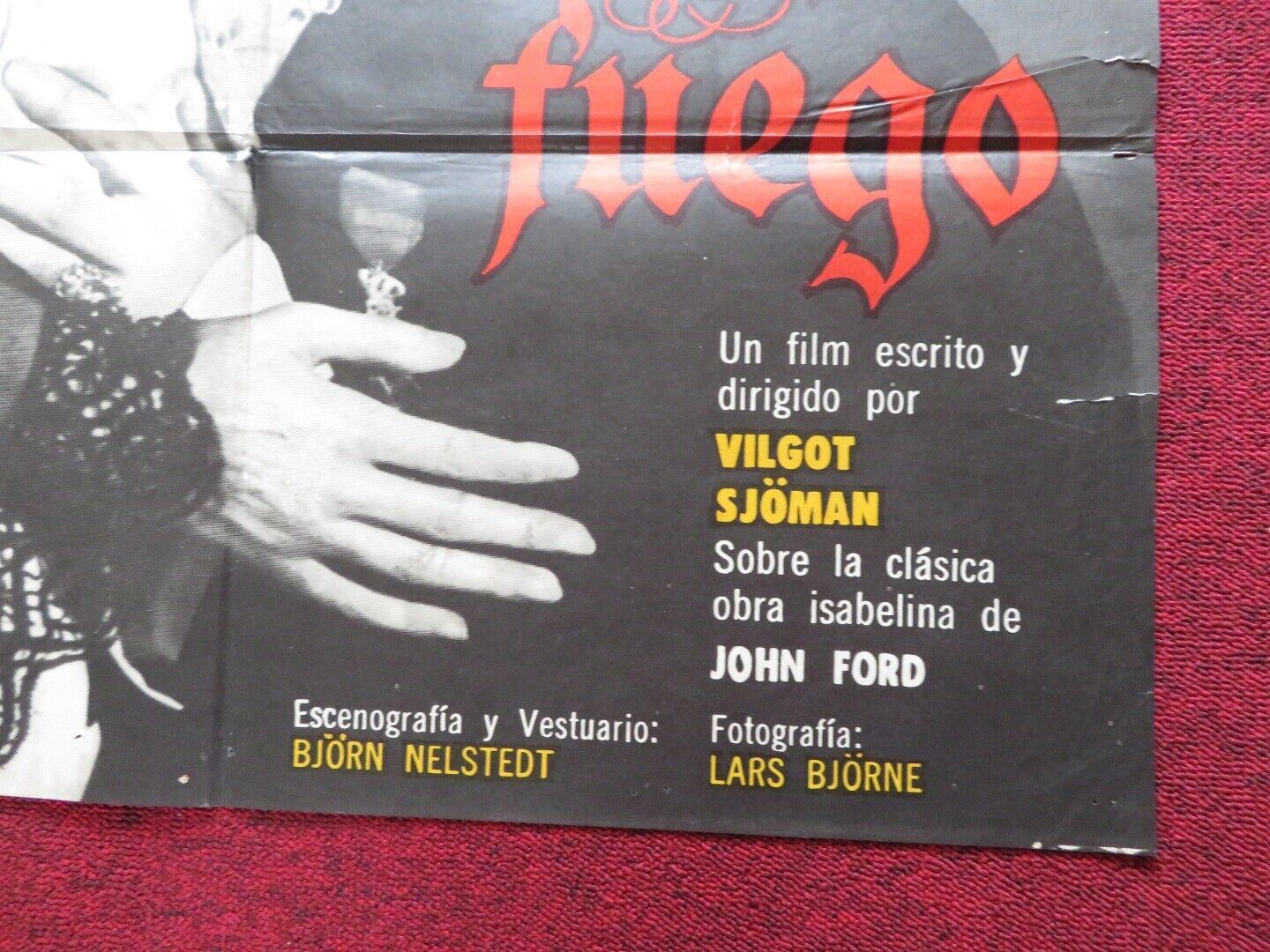MY SISTER MY LOVE FOLDED ARGENTINA ONE SHEET POSTER BIBI ANDERSSON JARL KULLE - Rendezvous Cinema