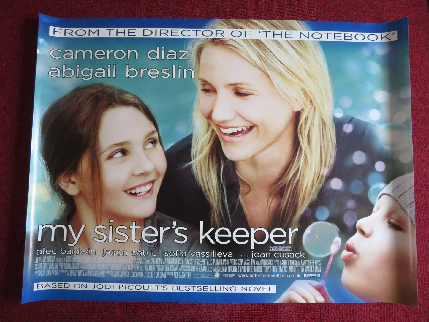 MY SISTER'S KEEPER UK QUAD (30"x 40") ROLLED POSTER CAMERON DIAZ JODI PICOULT Rendezvous Cinema Movie posters