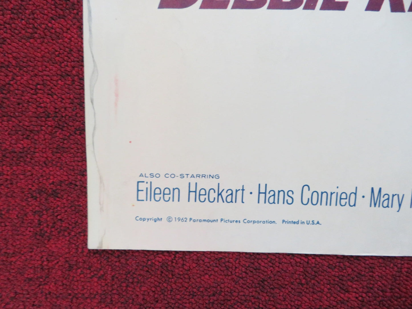 MY SIX LOVES US HALF SHEET (22"x 28") POSTER DEBBIE REYNOLDS C. ROBERTSON 1962 Rendezvous Cinema Movie posters