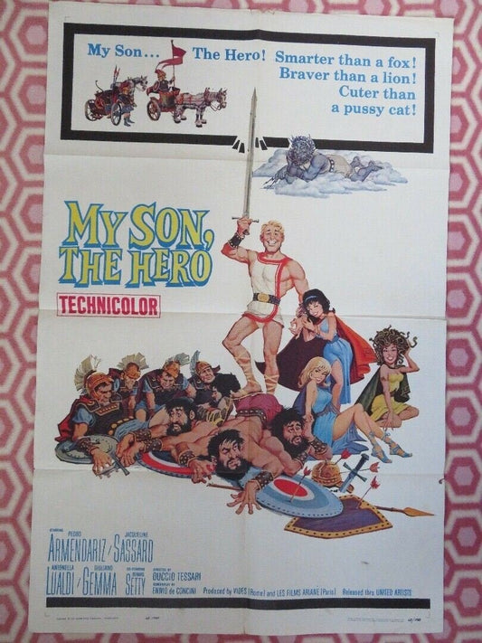 MY SON, THE HERO US ONE SHEET RE - RELASED POSTER PEDRO ARMEDARIZ 1963 Movie posters