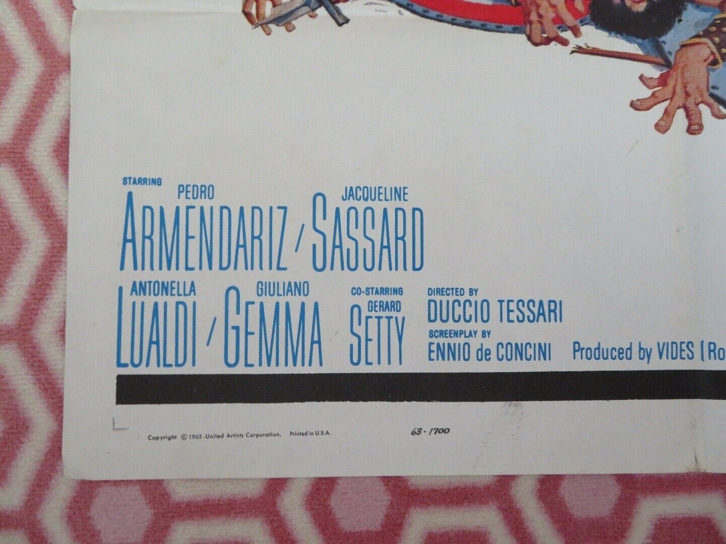 MY SON, THE HERO US ONE SHEET RE - RELASED POSTER PEDRO ARMEDARIZ 1963 Movie posters