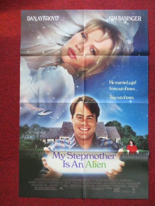 MY STEPMOTHER IS AN ALIEN FOLDED US ONE SHEET POSTER KIM BASINSGER 1988 Movie posters