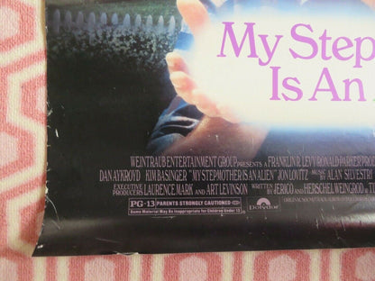 MY STEPMOTHER IS AN ALIEN ONE SHEET ROLLED POSTER DAN AYKROYD KIM BASINGER 1988 Movie posters