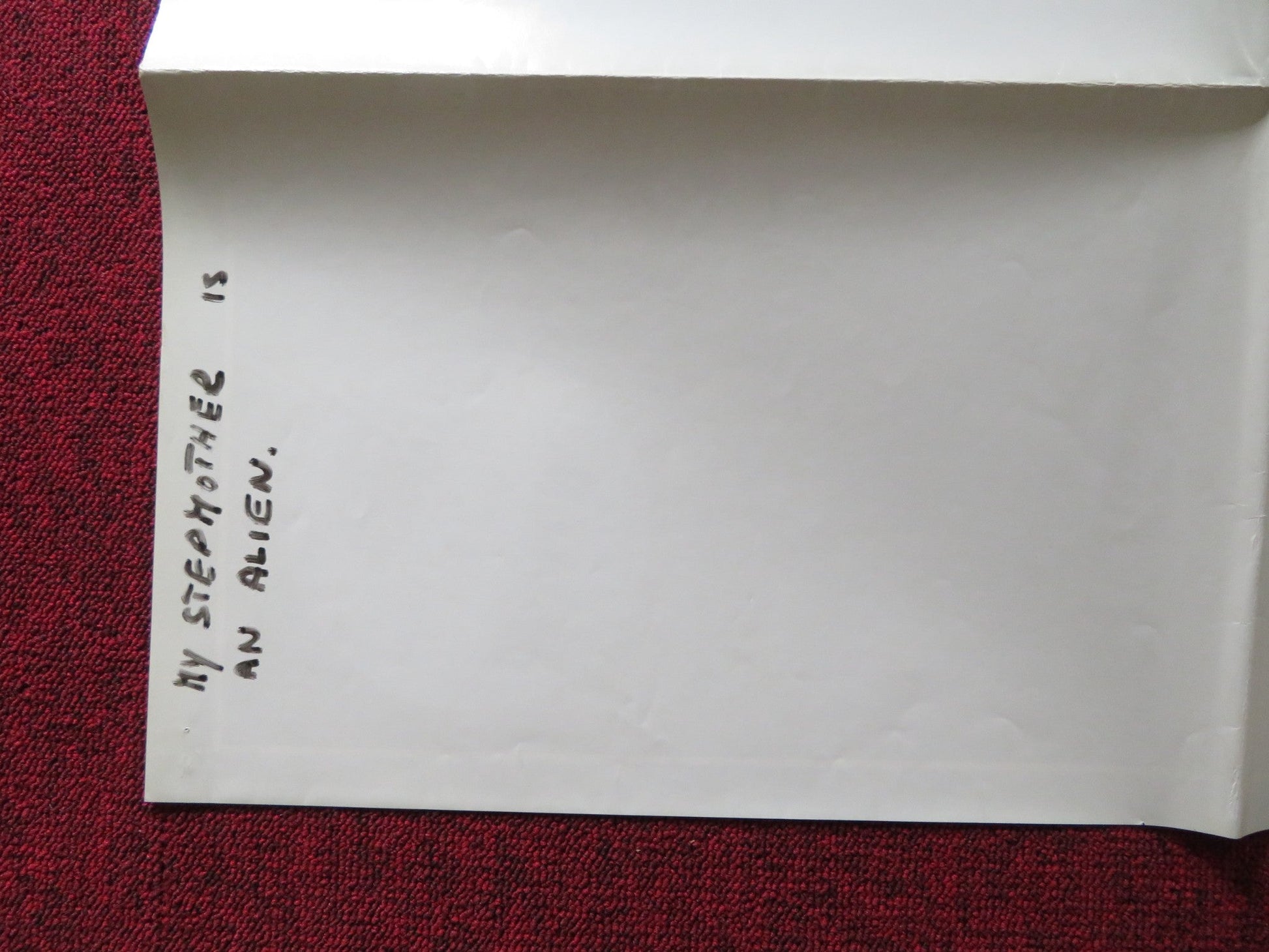 MY STEPMOTHER IS AN ALIEN UK QUAD POSTER FOLDED DAN AYKROYD KIM BASINGER 1988 Rendezvous Cinema Movie posters