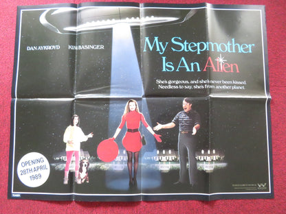 MY STEPMOTHER IS AN ALIEN UK QUAD POSTER FOLDED DAN AYKROYD KIM BASINGER 1988 Rendezvous Cinema Movie posters