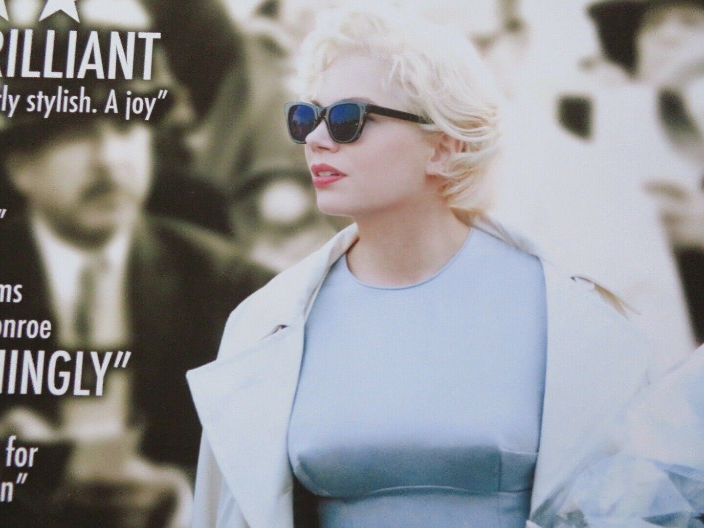 MY WEEK WITH MARILYN QUAD (30"x 40") ROLLED POSTER MICHELLE KENNETH BRANAGH 2011 Movie posters