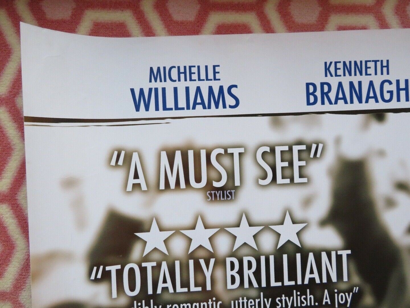 MY WEEK WITH MARILYN QUAD (30"x 40") ROLLED POSTER MICHELLE KENNETH BRANAGH 2011 Movie posters