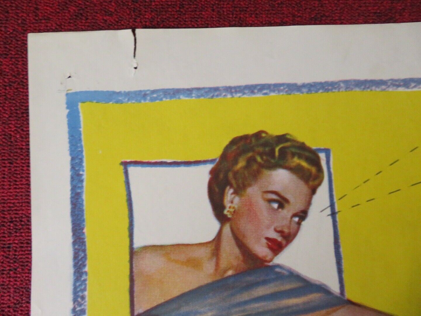 MY WIFE'S BEST FRIEND FOLDED US ONE SHEET POSTER ANNEX BAXTER MACDONALD 1952 Movie posters