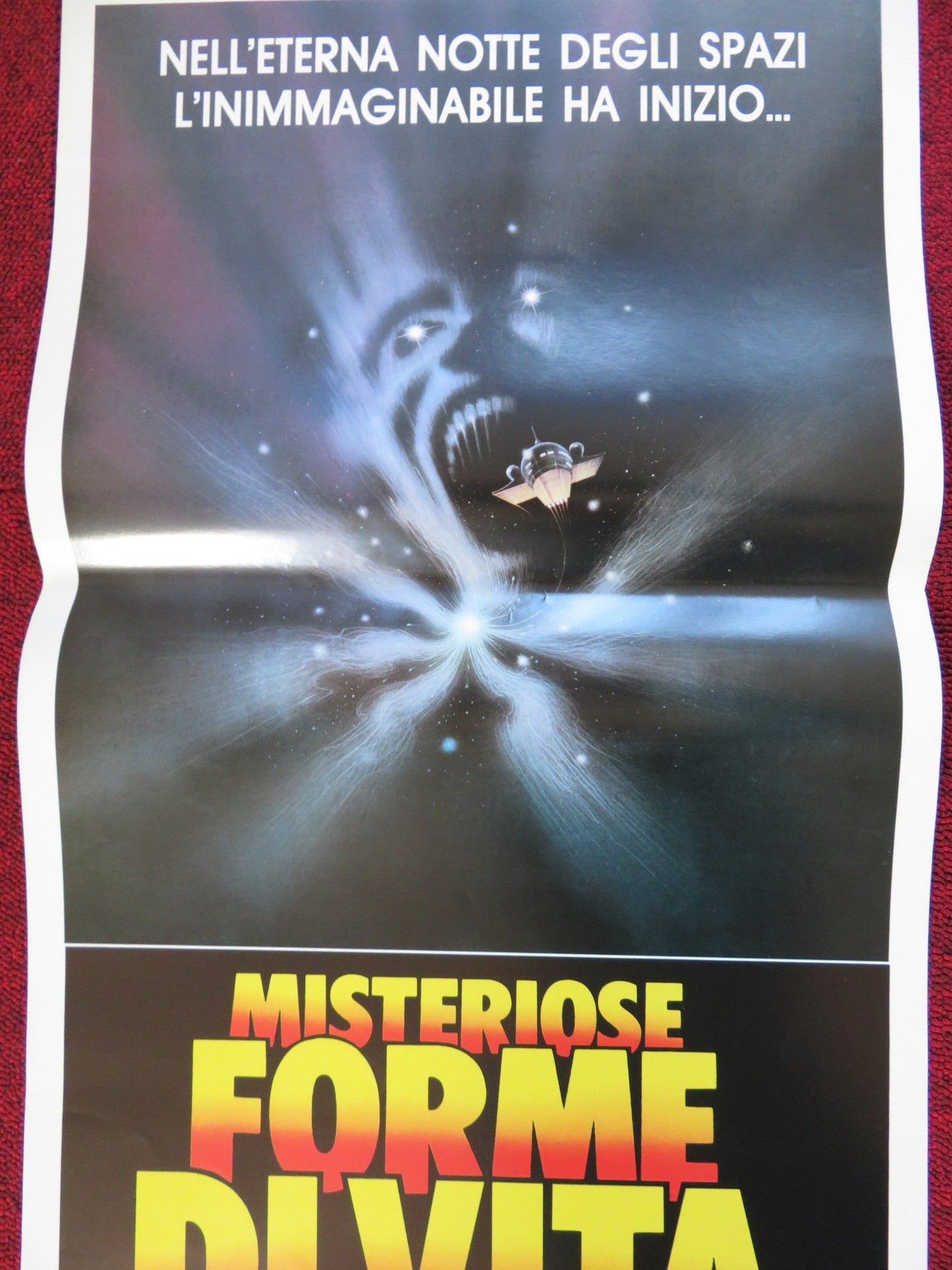 MYSTERIOSE FORME DI VITA / NIGHTFLYERS ITALIAN LOCANDINA (27.5"x13") POSTER 1988 Rendezvous Cinema Movie posters