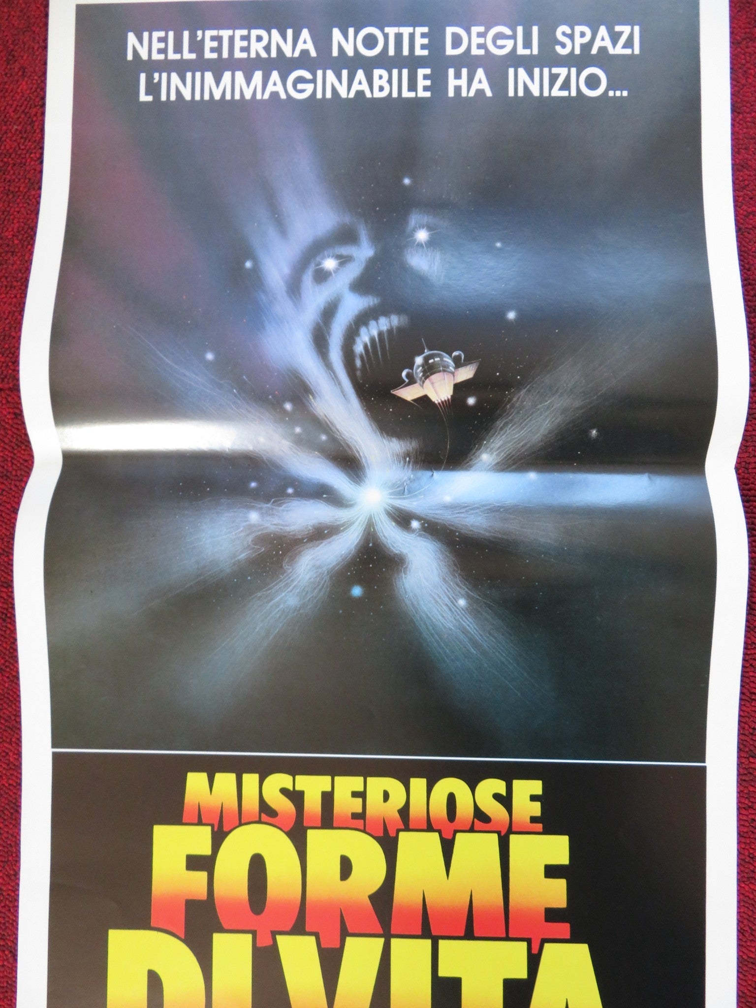 MYSTERIOSE FORME DI VITA / NIGHTFLYERS ITALIAN LOCANDINA (27.5"x13") POSTER 1988 Rendezvous Cinema Movie posters