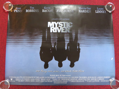 MYSTIC RIVER UK QUAD (30"x 40") ROLLED POSTER SEAN PENN TIM ROBBINS 2003 Rendezvous Cinema Movie posters
