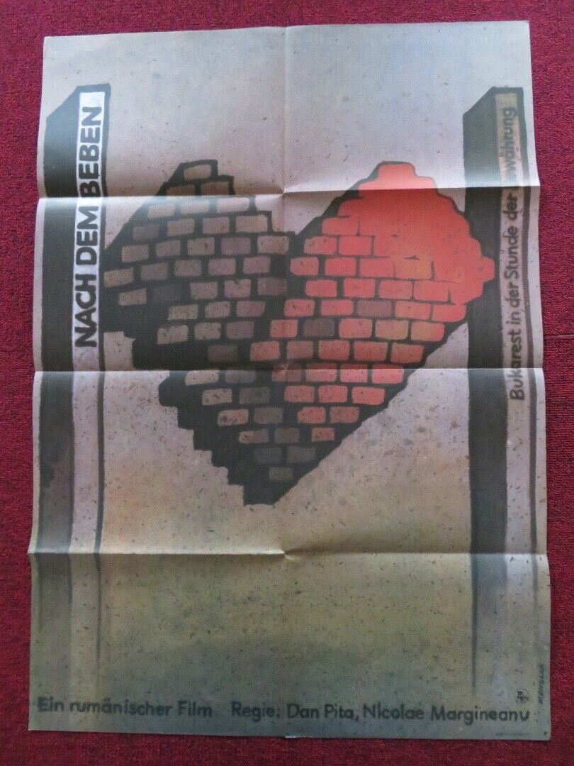 NACH DEM BEBEN GERMAN A1 (33"x 23") POSTER CORNELIU DAN BORCIA 1979 - Rendezvous Cinema