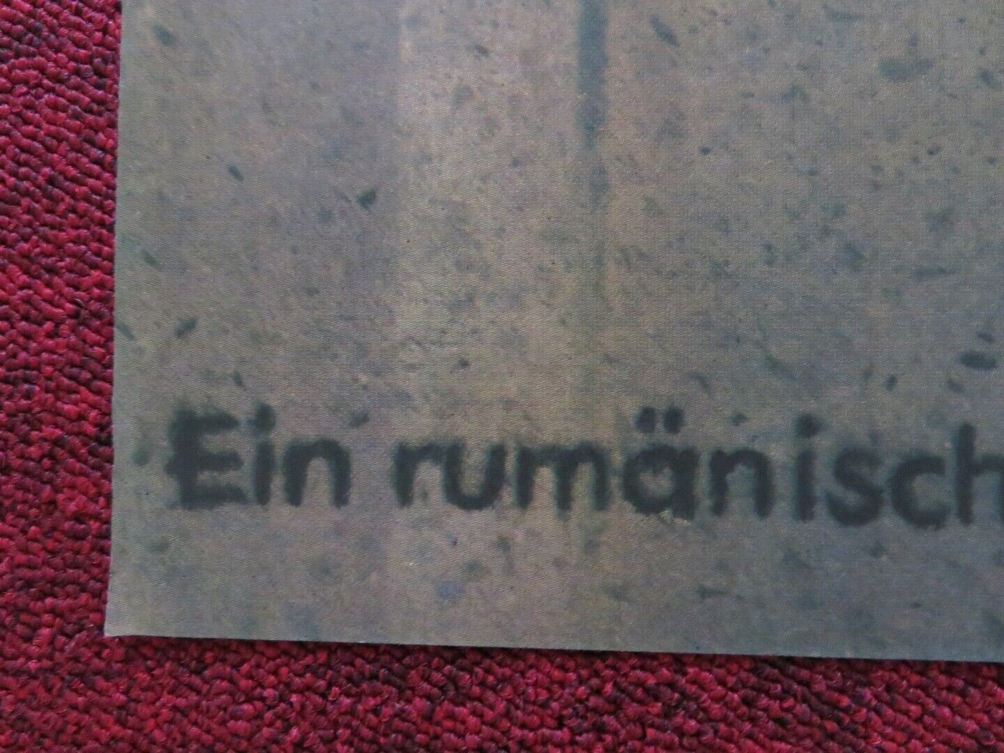 NACH DEM BEBEN GERMAN A1 (33"x 23") POSTER CORNELIU DAN BORCIA 1979 - Rendezvous Cinema