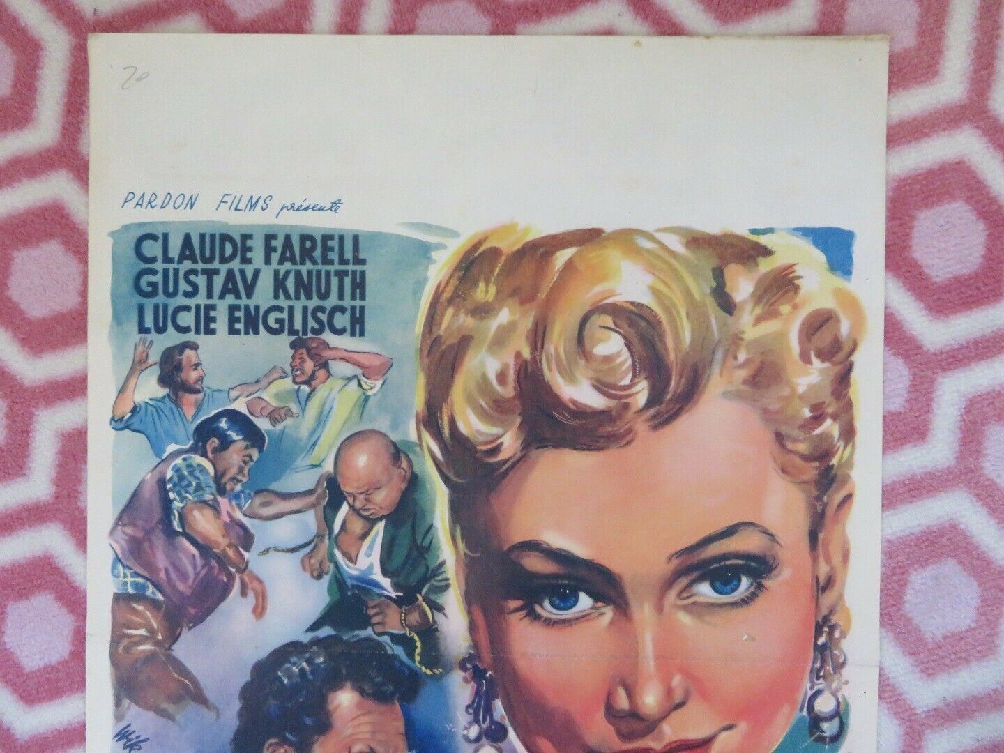 NACHT ZONDER MORAAL/ Die Nacht ohne Moral BELGIUM (21.5"x14") POSTER 1953 - Rendezvous Cinema