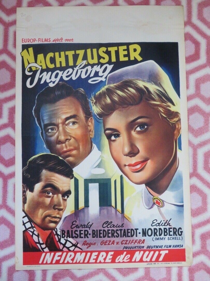 NACHTZUSTER INGEBORG/ Nachtschwester Ingeborg BELGIUM (22"x14.5") POSTER Movie posters