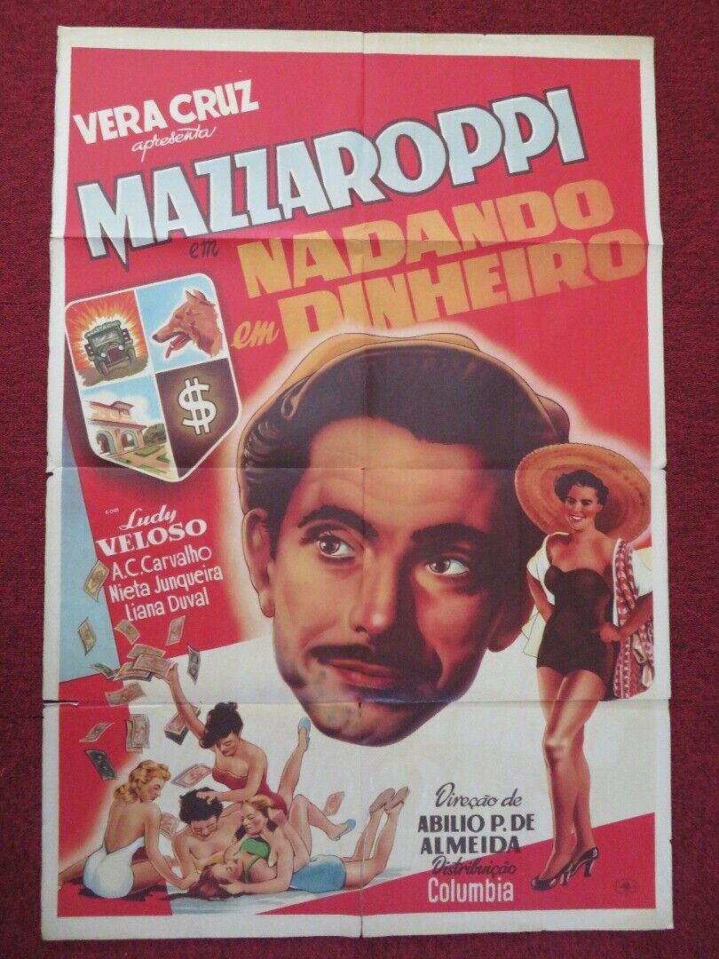 NADANDO EM DINHEIRO ARGENTINA ONE SHEET POSTER AMACIO MAZZAROPPI LUDY VELOSO - Rendezvous Cinema