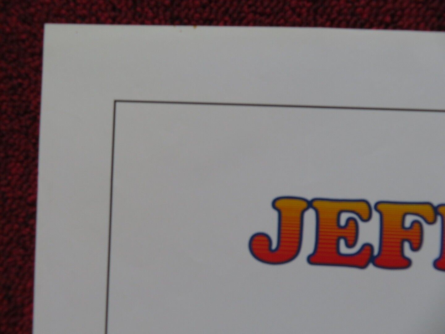 NADINE FOLDED US ONE SHEET POSTER JEFF BRIDGES KIM BASINGER 1987 Movie posters