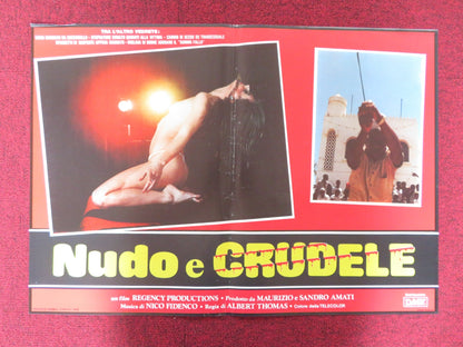 NAKED AND CRUEL - A ITALIAN FOTOBUSTA POSTER ALBERT THOMAS 1984 Rendezvous Cinema Movie posters