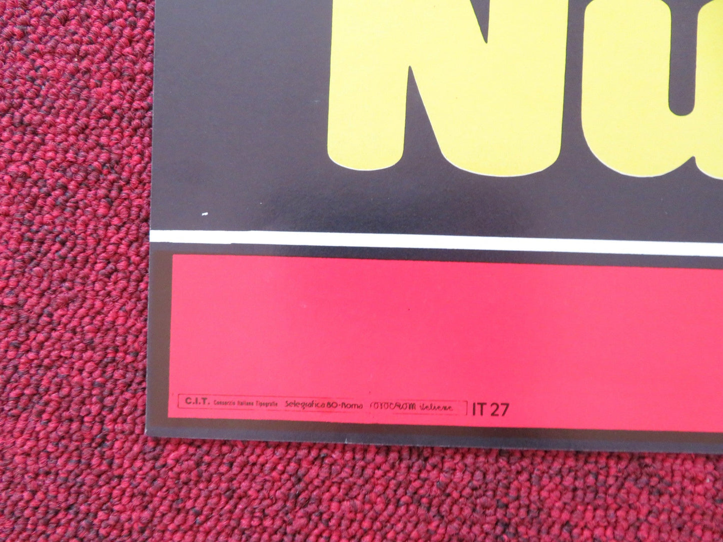 NAKED AND CRUEL - A ITALIAN FOTOBUSTA POSTER ALBERT THOMAS 1984 Rendezvous Cinema Movie posters