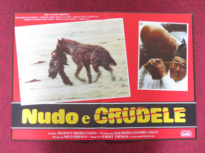NAKED AND CRUEL - C ITALIAN FOTOBUSTA POSTER ALBERT THOMAS 1984 Rendezvous Cinema Movie posters