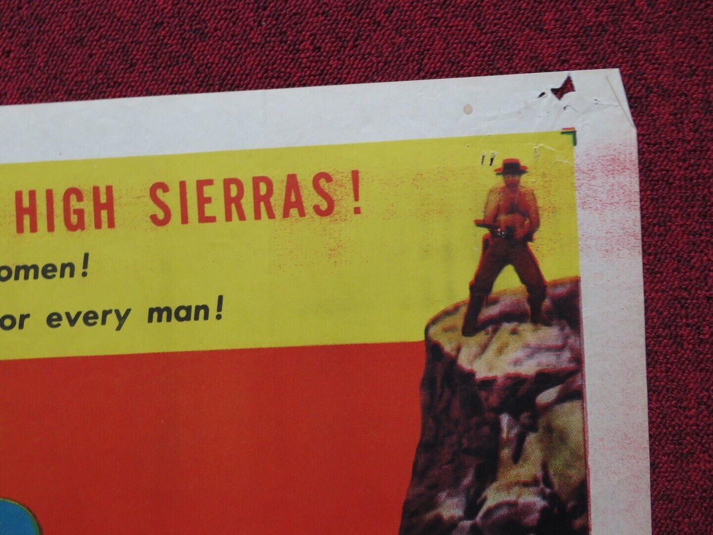 NAKED HILLS FOLDED US ONE SHEET POSTER DAVID WAYNE KEENAN WYNN 1956 Movie posters