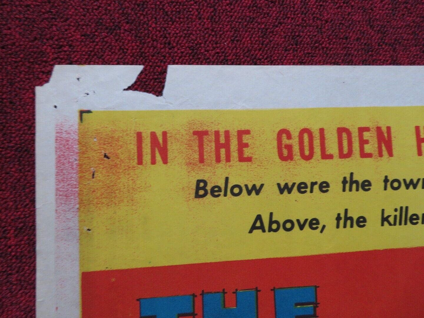 NAKED HILLS FOLDED US ONE SHEET POSTER DAVID WAYNE KEENAN WYNN 1956 Movie posters