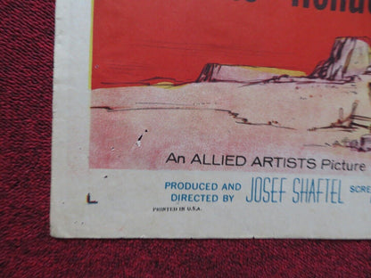 NAKED HILLS FOLDED US ONE SHEET POSTER DAVID WAYNE KEENAN WYNN 1956 Movie posters