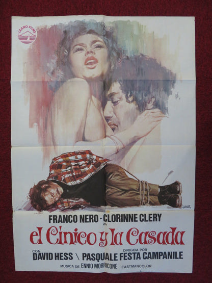 NAKED PREY SPANISH POSTER FRANCO NERO CORRINE CLERY 1977 Rendezvous Cinema Movie posters