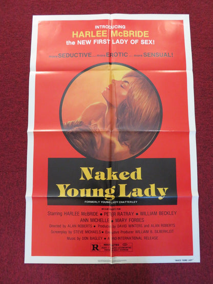 NAKED YOUNG LADY FOLDED US ONE SHEET POSTER HARLEE MCBRIDE PETER RATRAY 1977 Rendezvous Cinema Movie posters