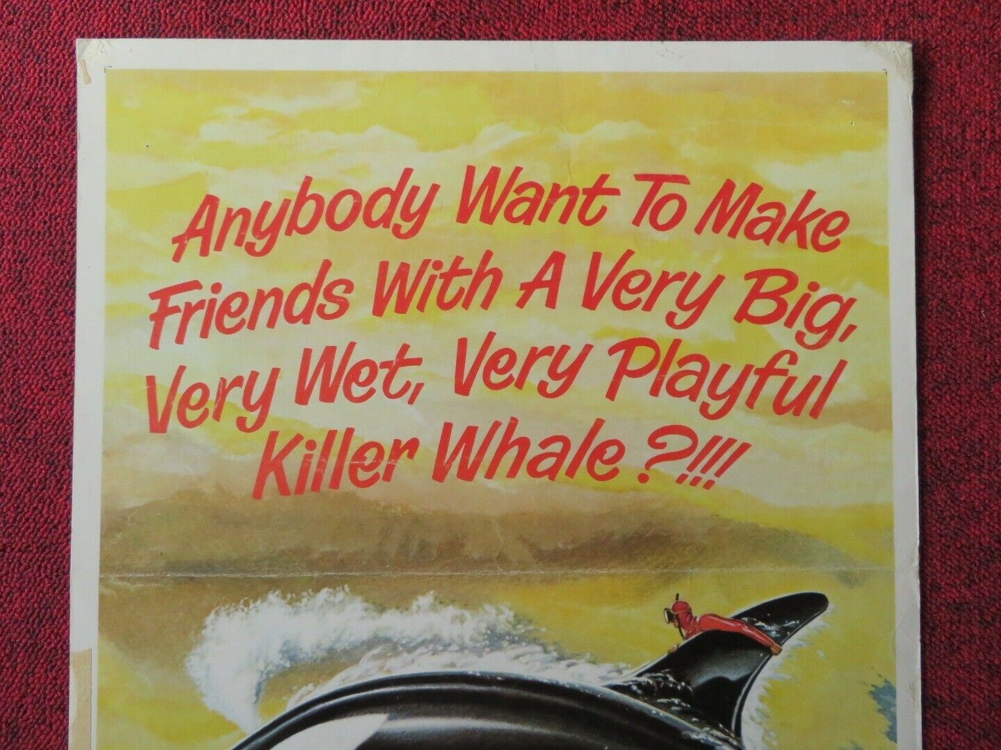 NAMU THE KILLER WHALE US INSERT (14"x 36") POSTER ROBERT LANSING 1966 Movie posters
