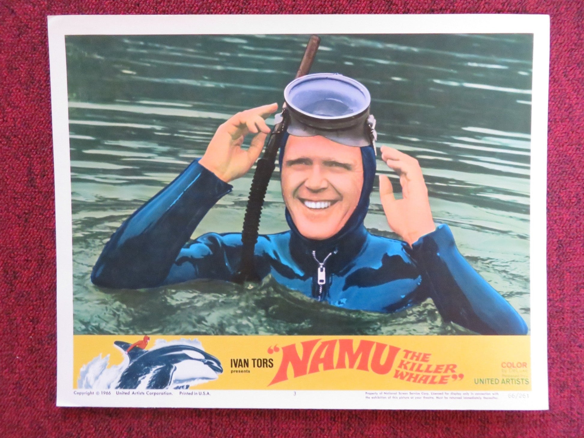 NAMU, THE KILLER WHALE US LOBBY CARD FULL SET ROBERT LANSING JOHN ANDERSON 1966 Rendezvous Cinema Movie posters
