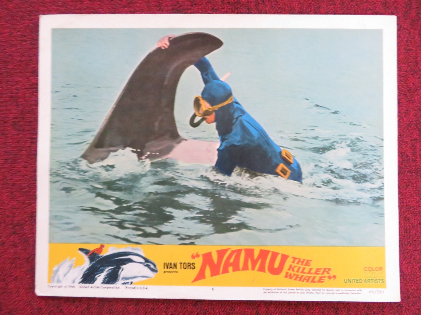 NAMU, THE KILLER WHALE US LOBBY CARD FULL SET ROBERT LANSING JOHN ANDERSON 1966 Rendezvous Cinema Movie posters