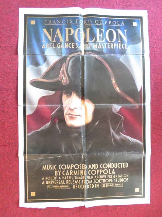 NAPOLEON FOLDED US ONE SHEET POSTER ALBERT DIEUDONNE VLADIMIR ROUDENKO R1981 Rendezvous Cinema Movie posters