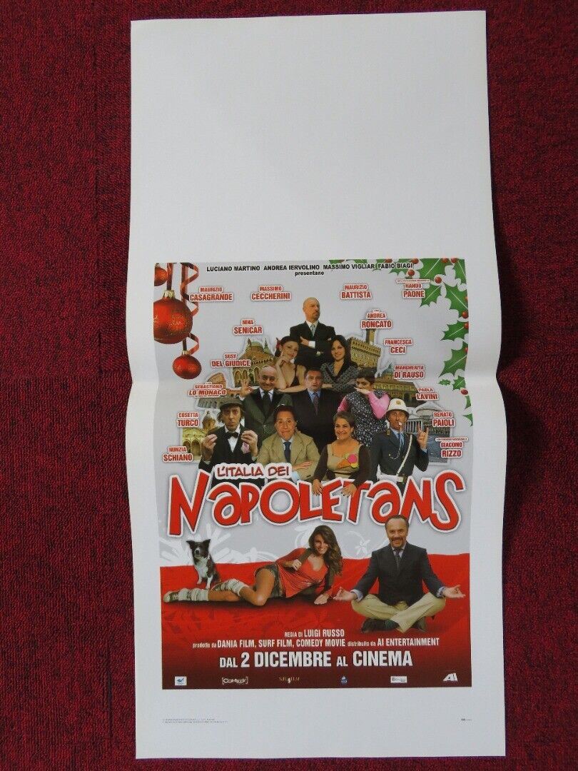 NAPOLETANS ITALIAN LOCANDINA (27.5"x13") POSTER MASSIMO CECCHERINI 2011 - Rendezvous Cinema