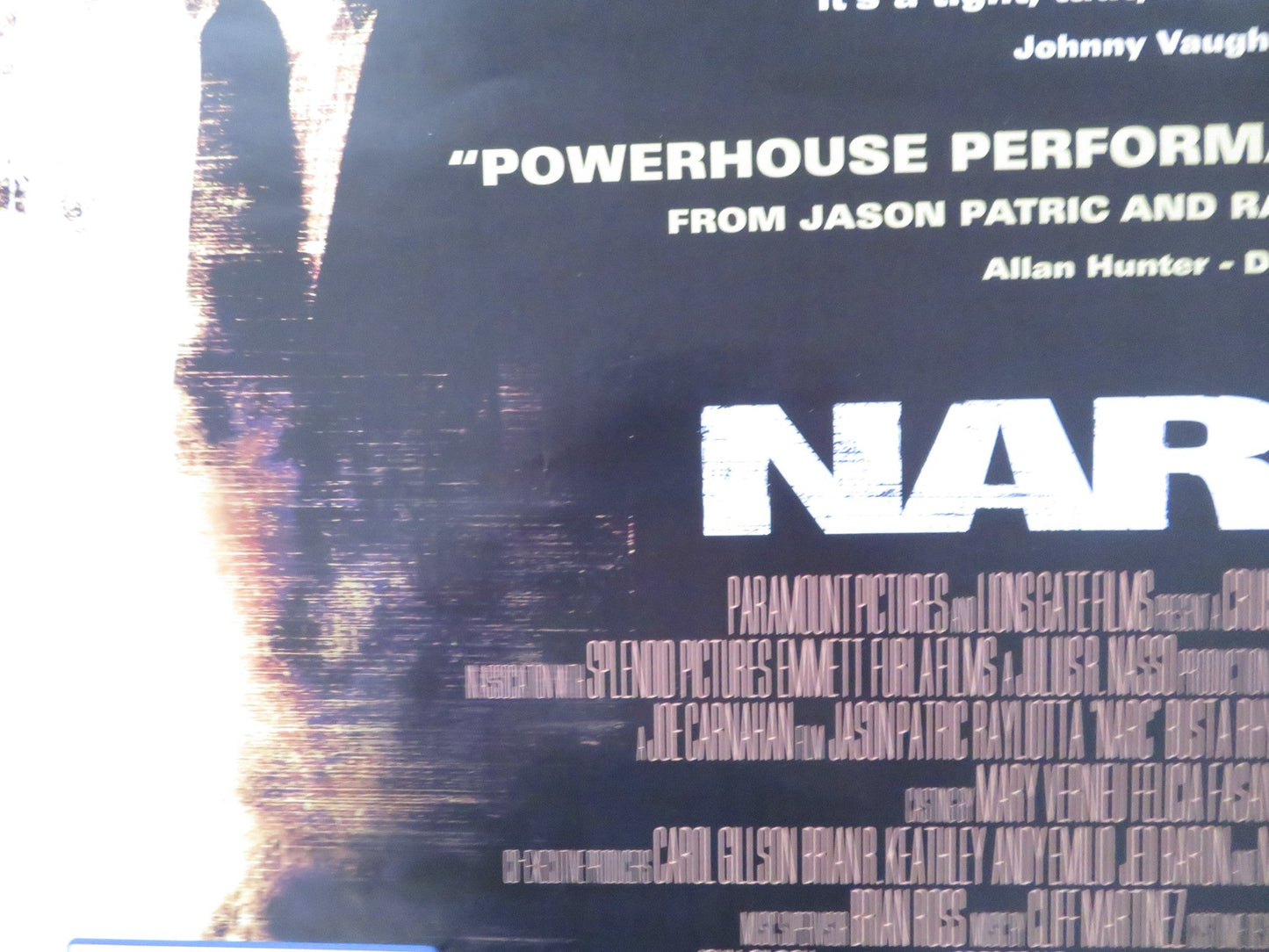 NARC VHS VIDEO POSTER JASON PATRIC RAY LIOTTA 2002 Rendezvous Cinema Movie posters