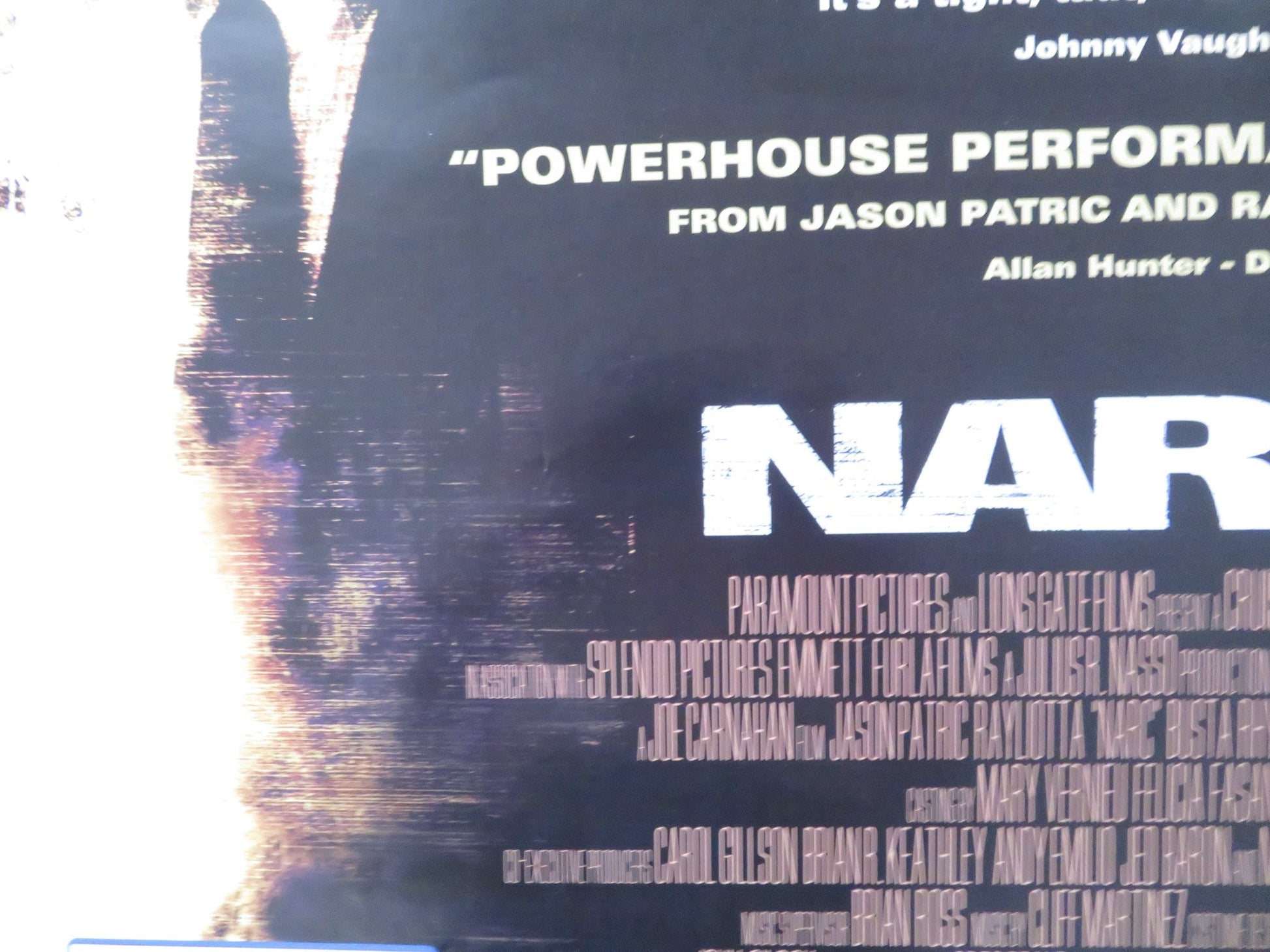 NARC VHS VIDEO POSTER JASON PATRIC RAY LIOTTA 2002 Rendezvous Cinema Movie posters