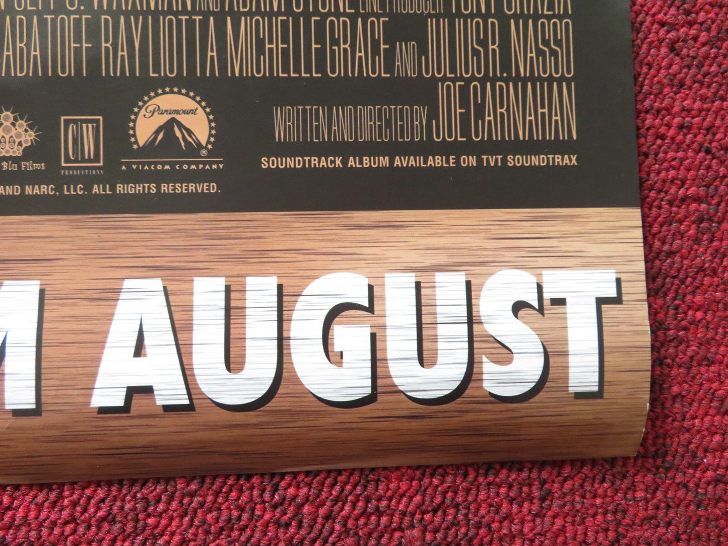 NARC VHS VIDEO POSTER JASON PATRIC RAY LIOTTA 2002 Rendezvous Cinema Movie posters