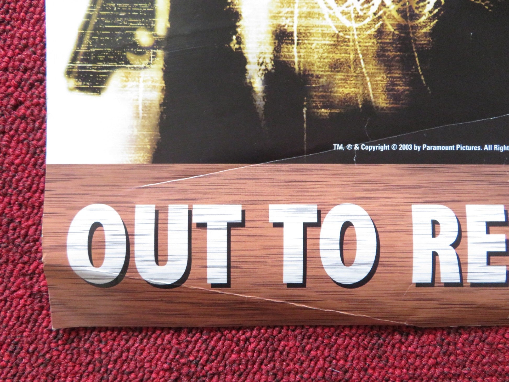 NARC VHS VIDEO POSTER JASON PATRIC RAY LIOTTA 2002 Rendezvous Cinema Movie posters